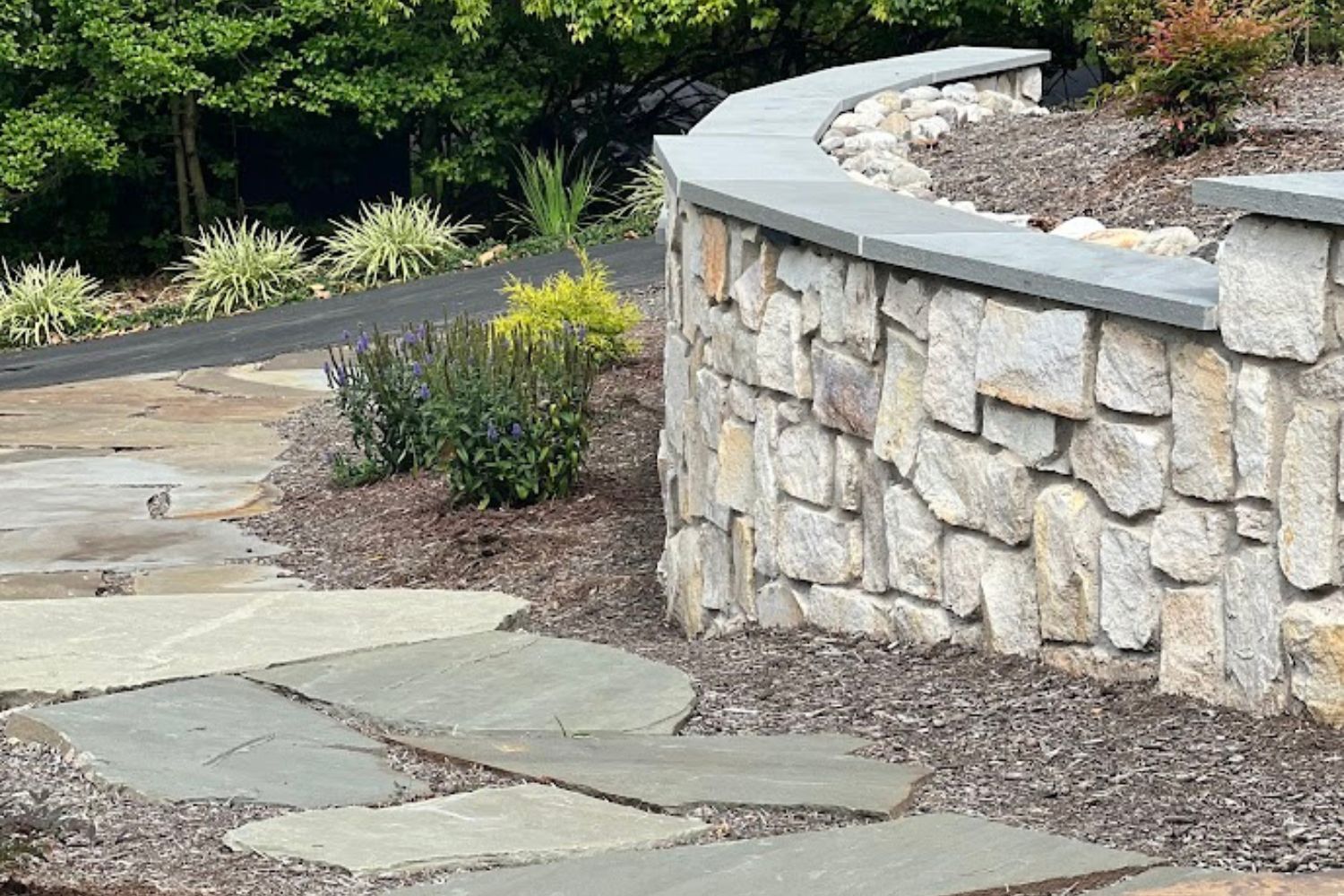 Multi-Level Walkway & Retaining Wall Hardscape Installation 4