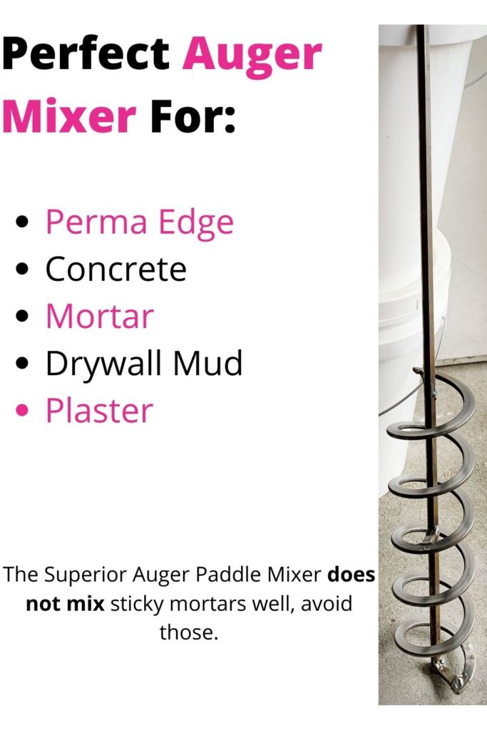 superior auger paddle mixer perma edge