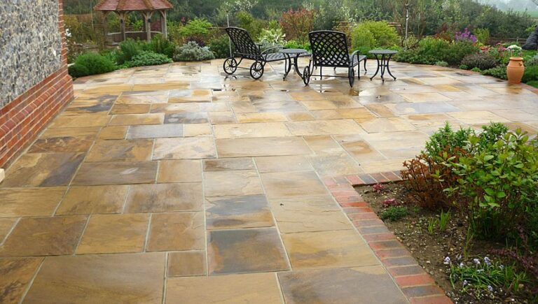 patio natural stone pavers