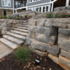 outcropping retaining wall