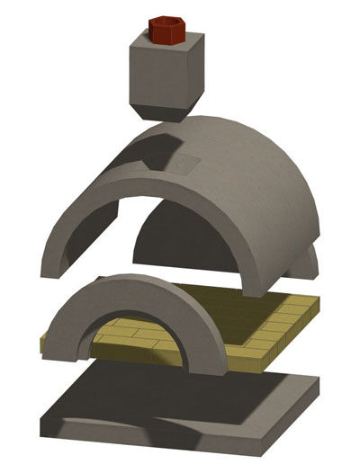 mezzo pizza oven 3d model stoneage