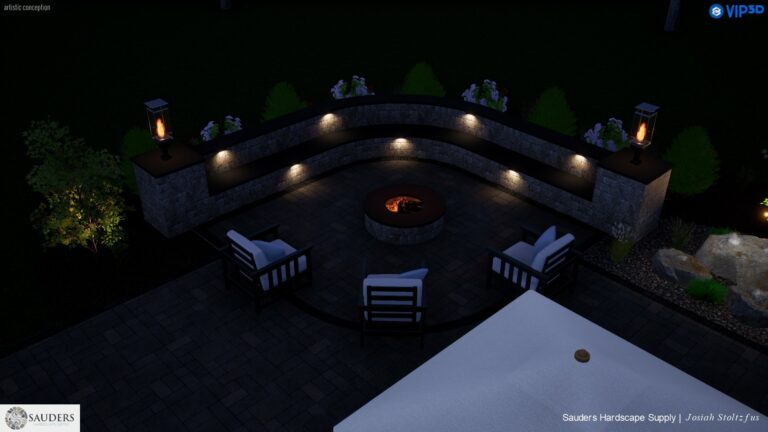 Fireplace & Fire Pit 3D Designs 10 authentic, cornerstone lowrie job 031