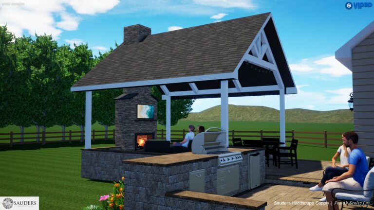 Fireplace & Fire Pit 3D Designs 11 beartown builders, snyder job 007