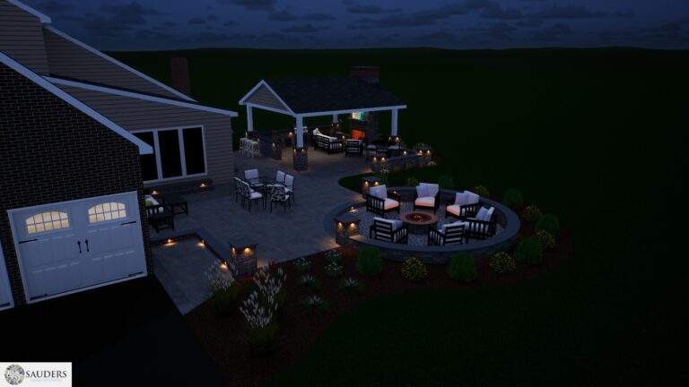 Fireplace & Fire Pit 3D Designs 6 smucker's hardscaping, efstration project 140c 034