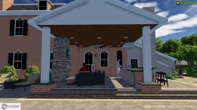 Fireplace & Fire Pit 3D Designs 5 pavilion design 1
