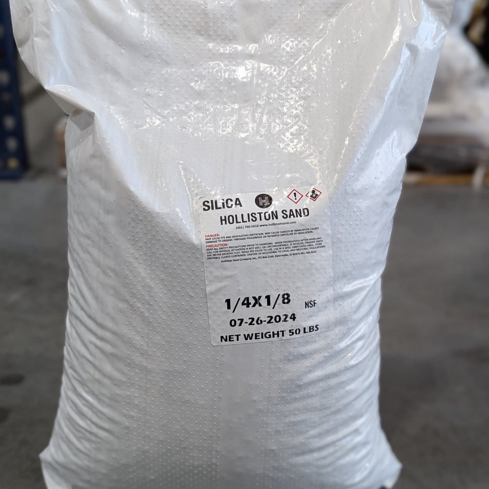 front photo of a bag of washed gravel earth color for sale