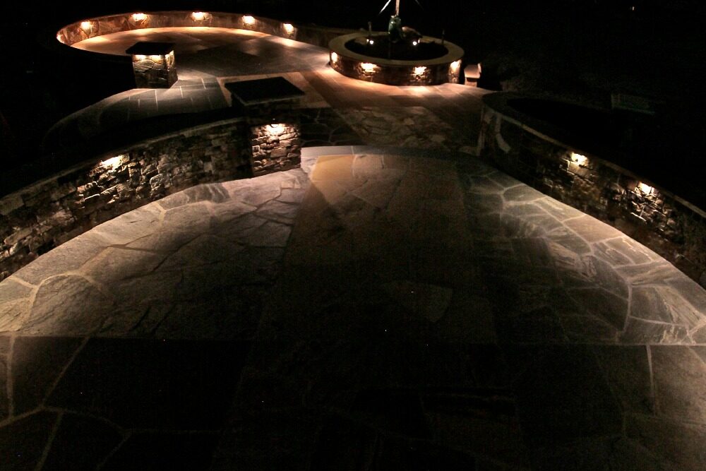 How To Install Low Voltage Landscape Lighting 4 low voltage lights inside walls along a pathway