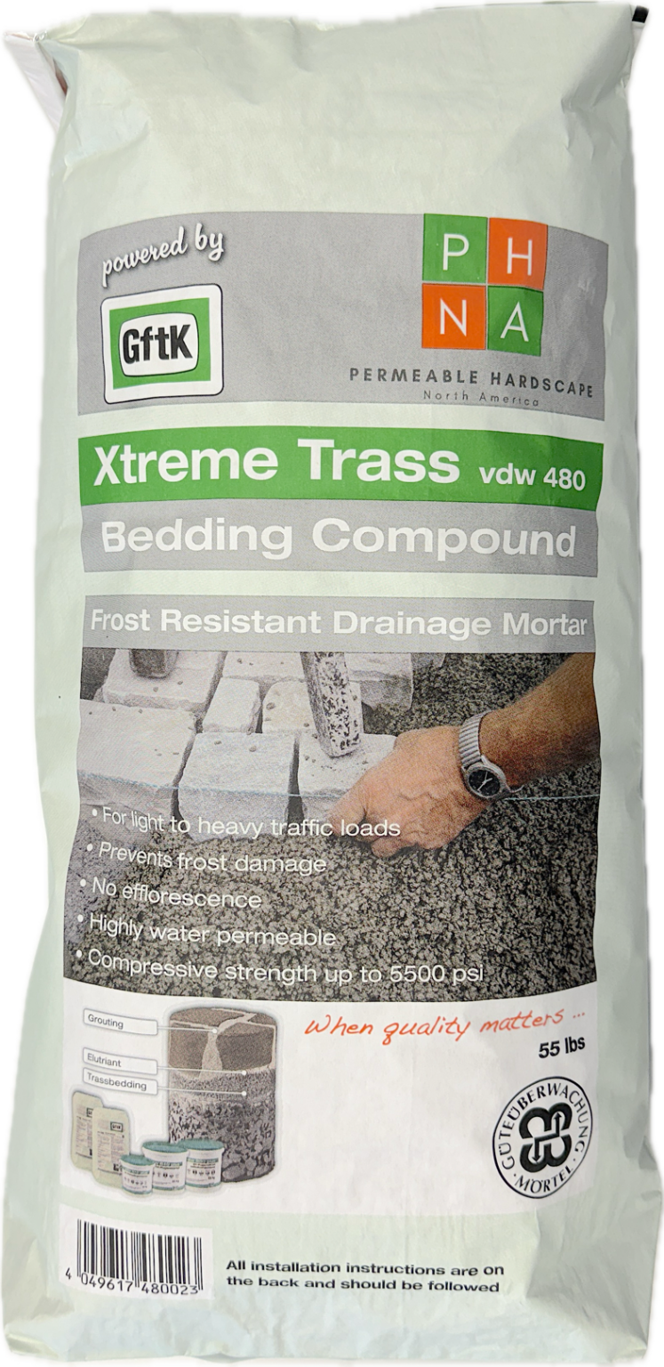 front of xtreme bedding compound trass bedding 55 lbs for sale